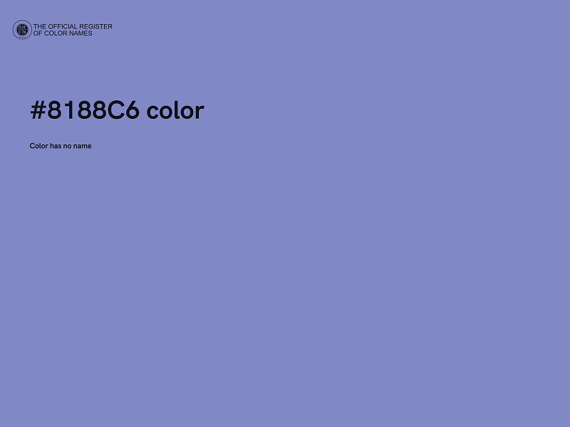 #8188C6 color image