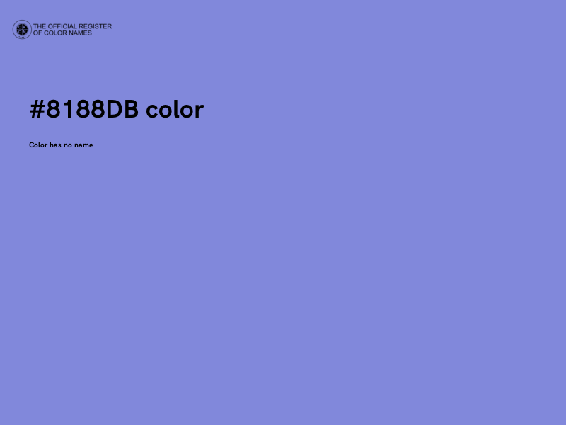 #8188DB color image
