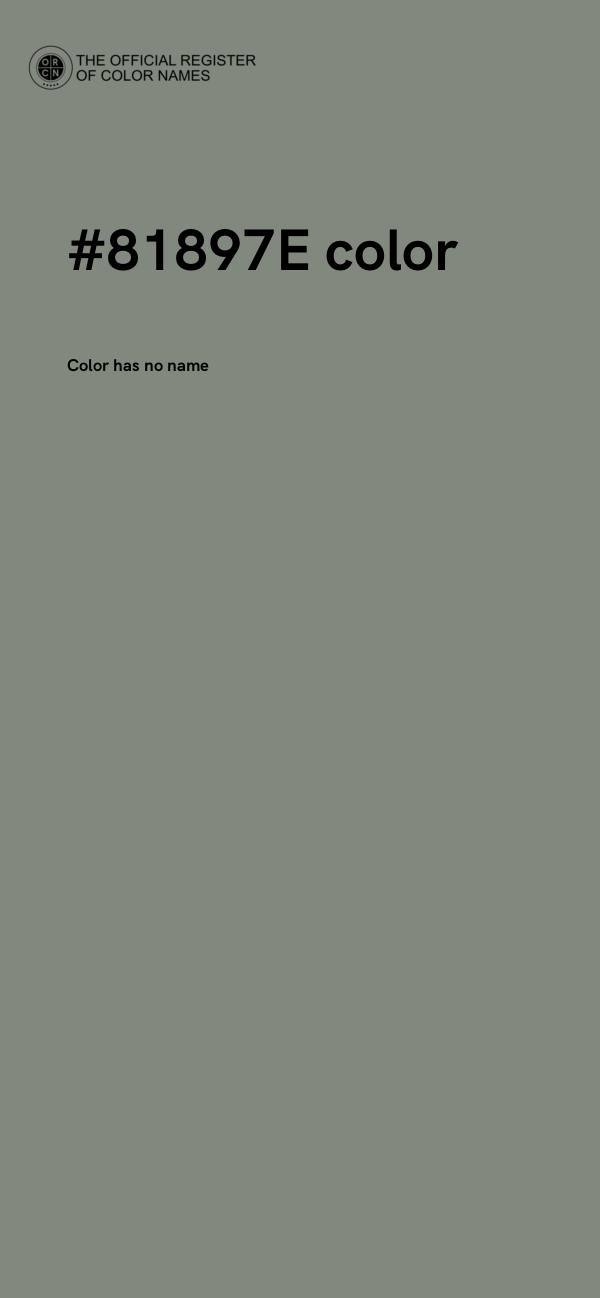 #81897E color image