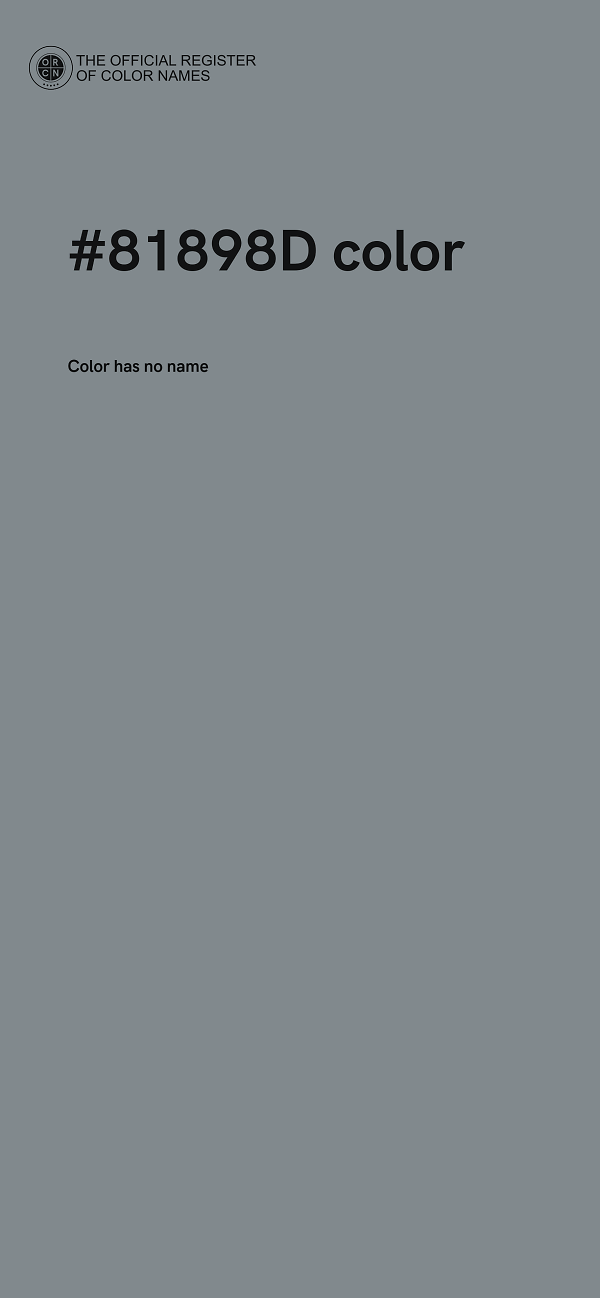 #81898D color image