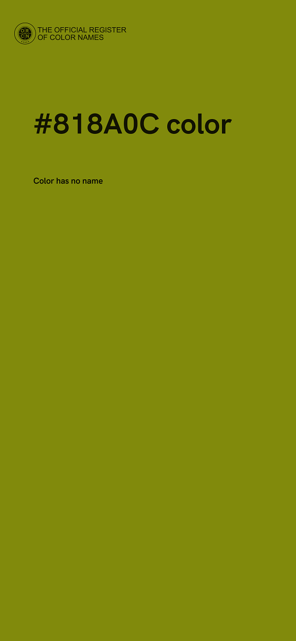 #818A0C color image
