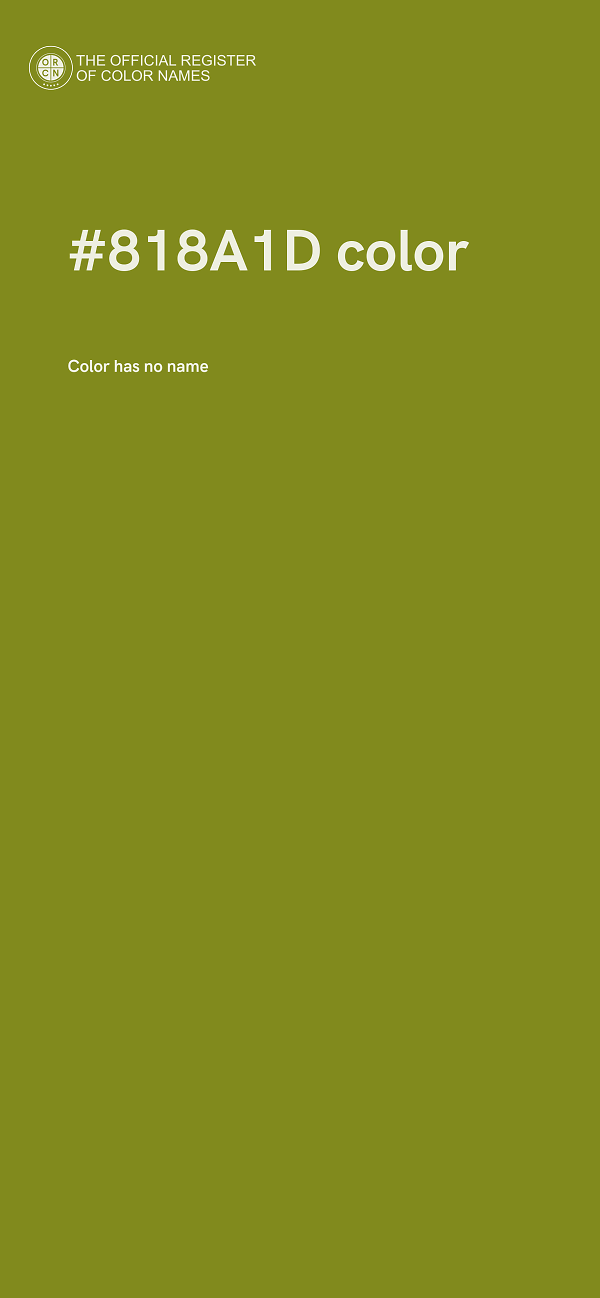 #818A1D color image