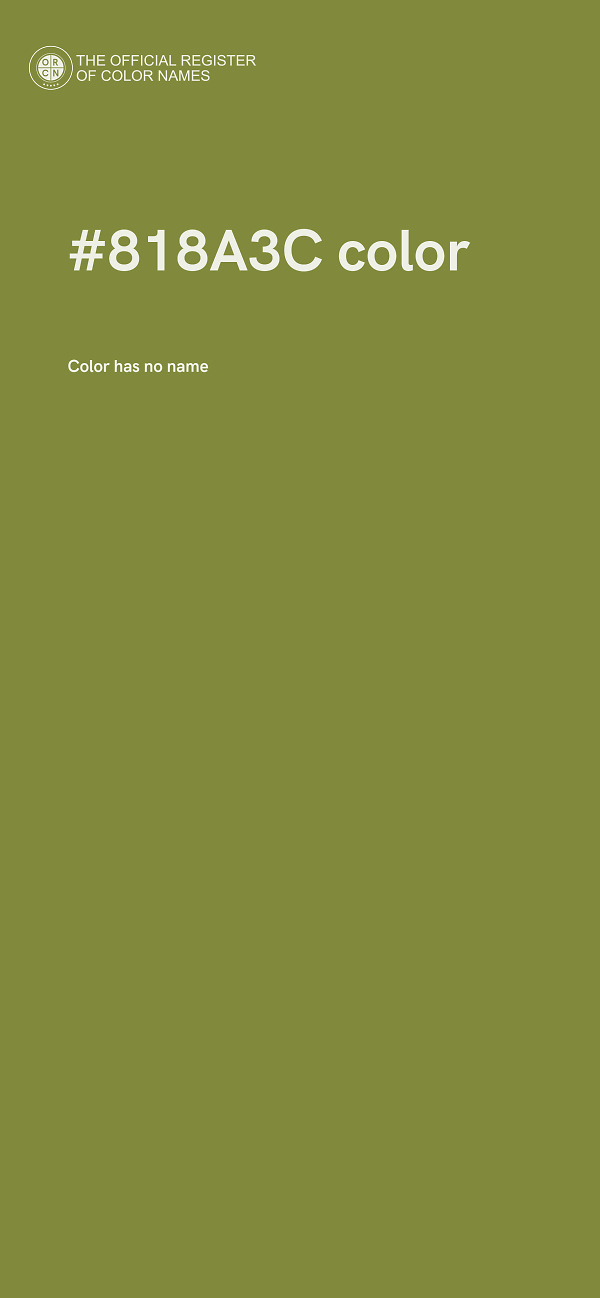 #818A3C color image