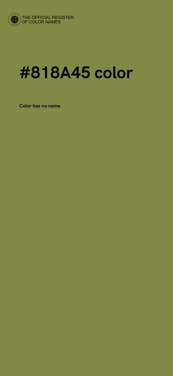#818A45 color image