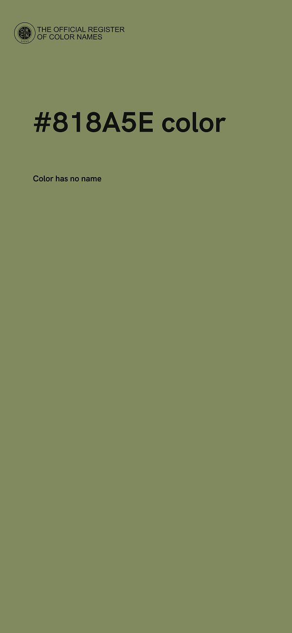 #818A5E color image