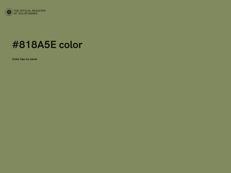 #818A5E color image