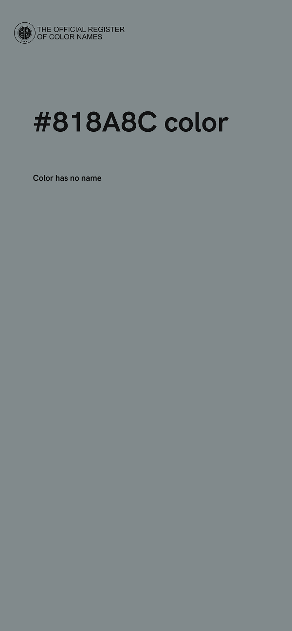 #818A8C color image