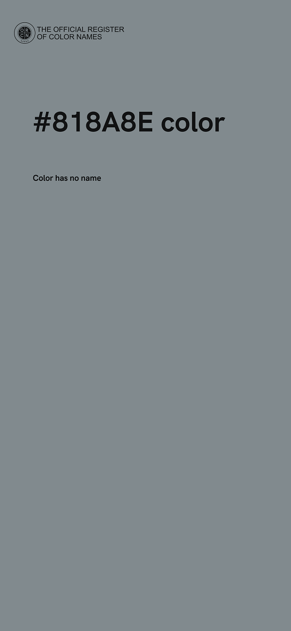 #818A8E color image