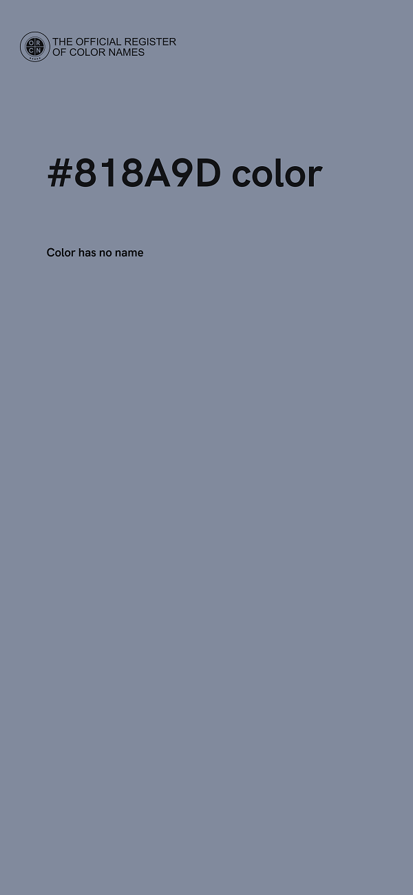 #818A9D color image