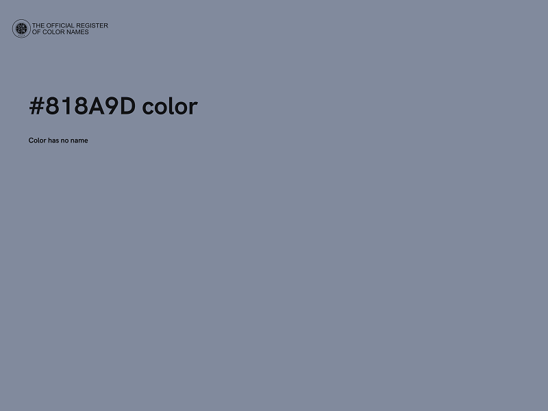 #818A9D color image