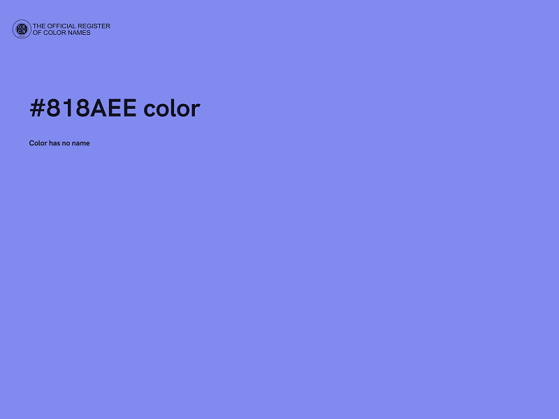 #818AEE color image