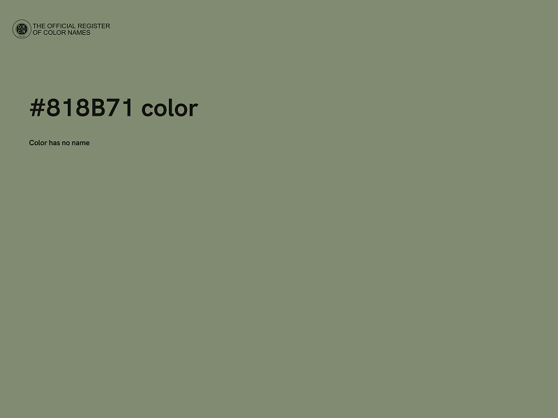 #818B71 color image