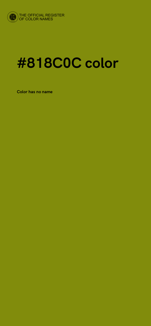#818C0C color image