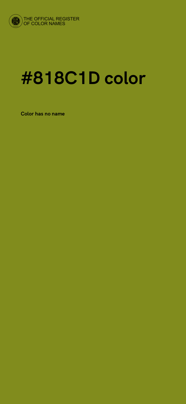 #818C1D color image