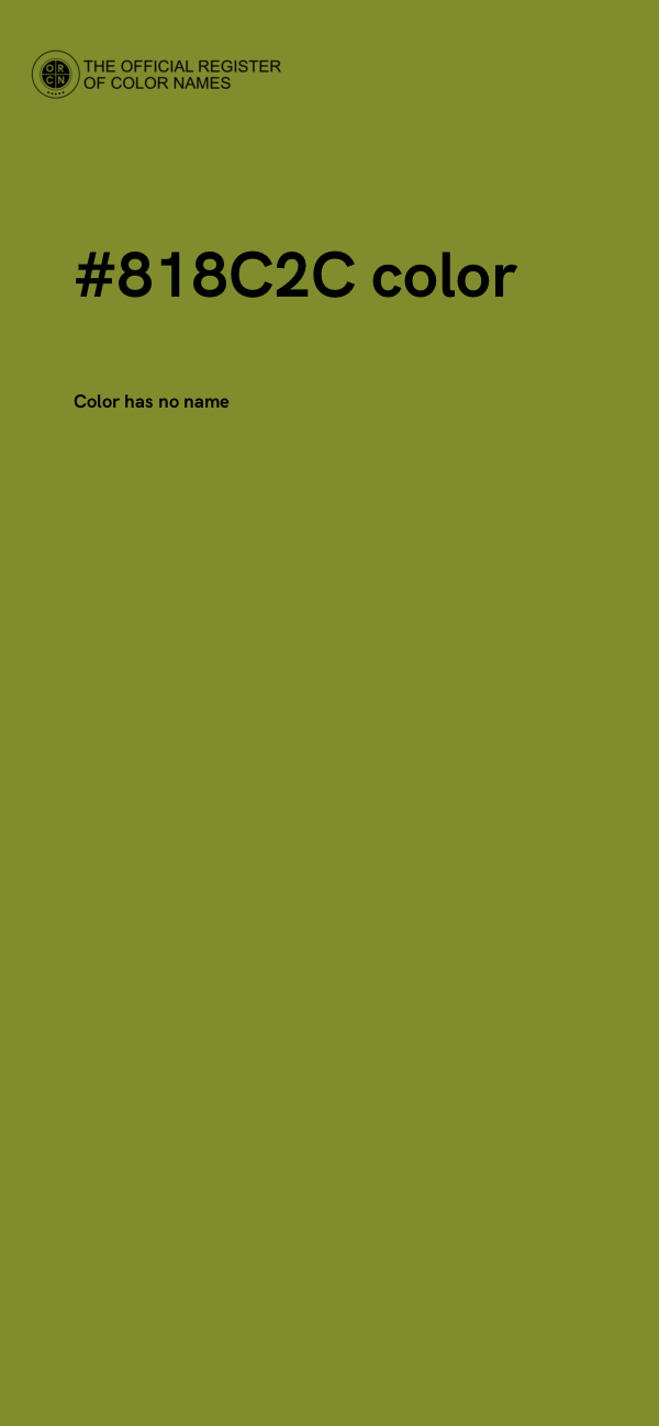 #818C2C color image