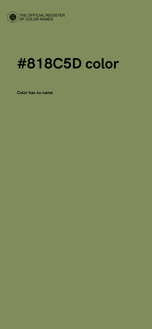#818C5D color image