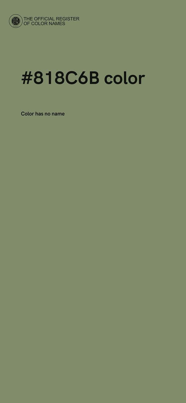 #818C6B color image