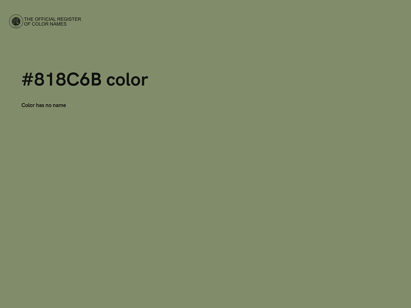 #818C6B color image