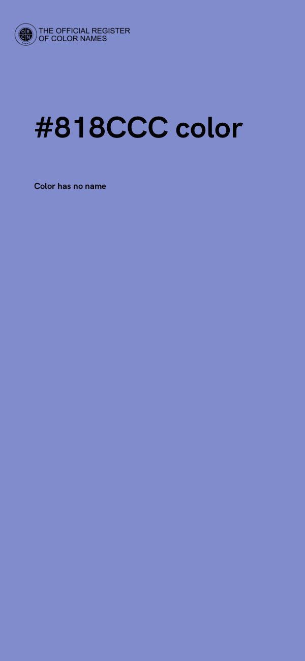 #818CCC color image