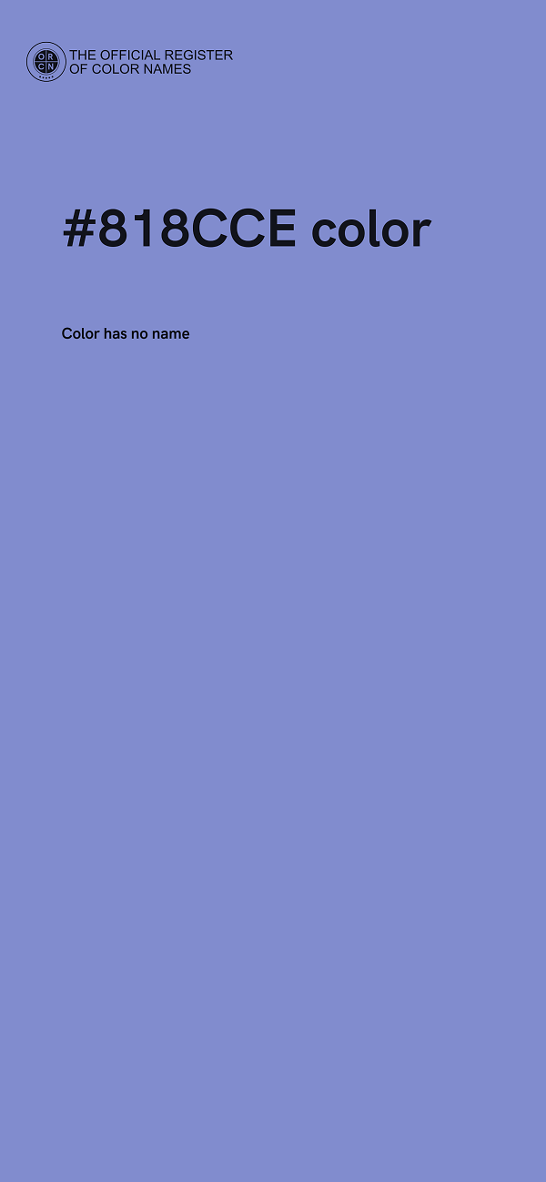 #818CCE color image