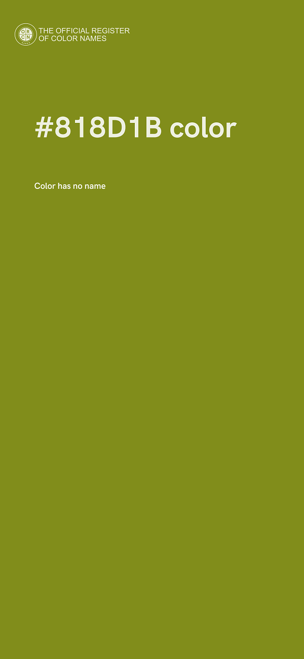 #818D1B color image
