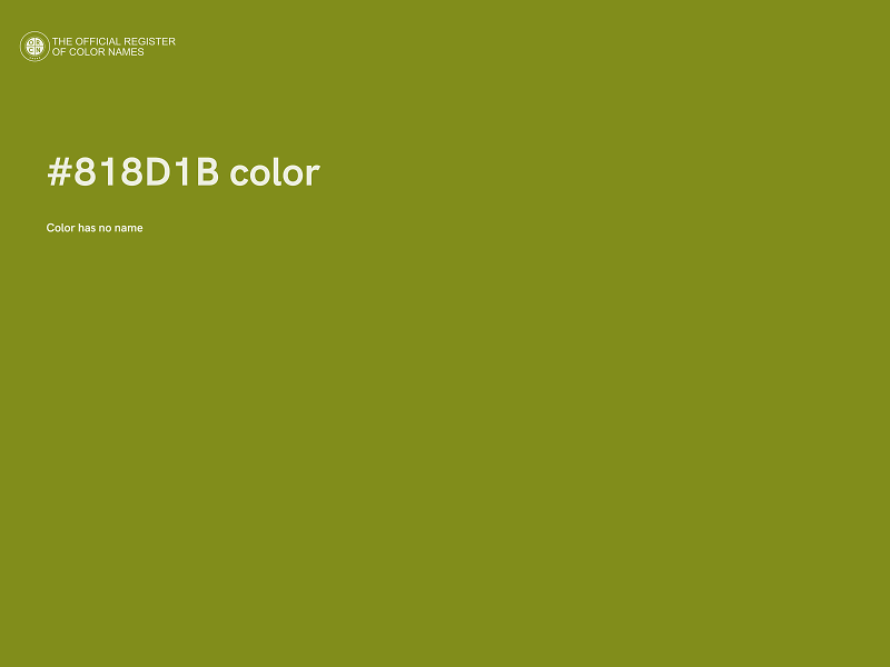 #818D1B color image