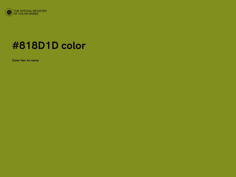 #818D1D color image