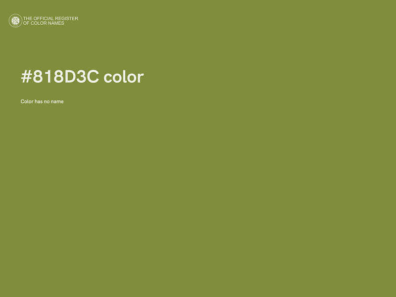 #818D3C color image