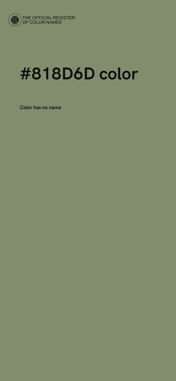 #818D6D color image