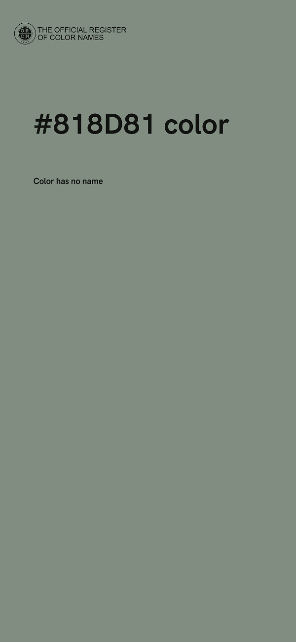#818D81 color image