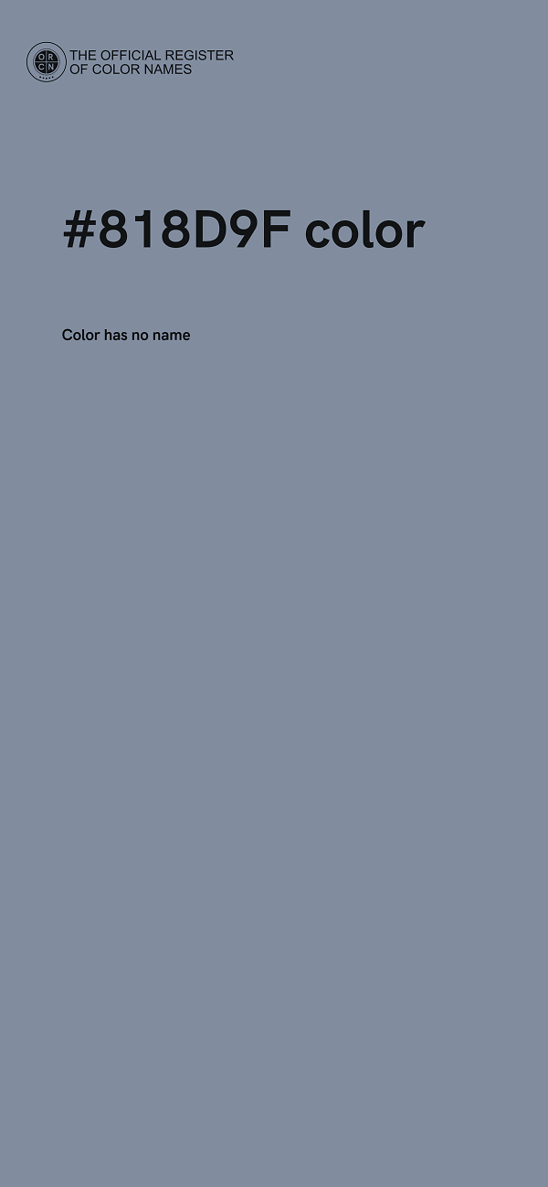 #818D9F color image