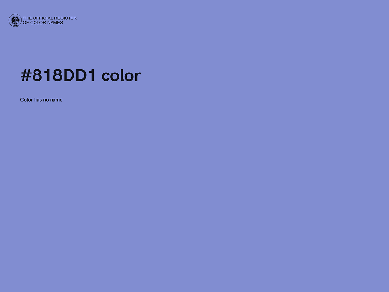 #818DD1 color image