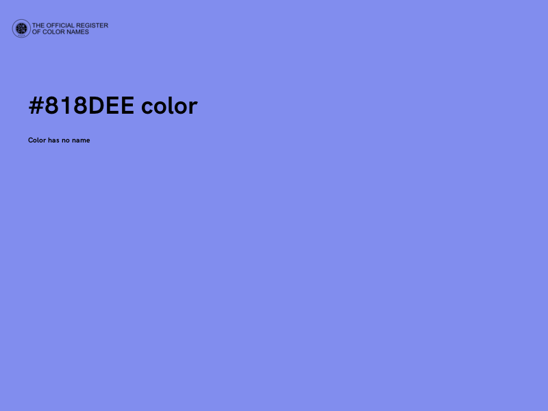 #818DEE color image