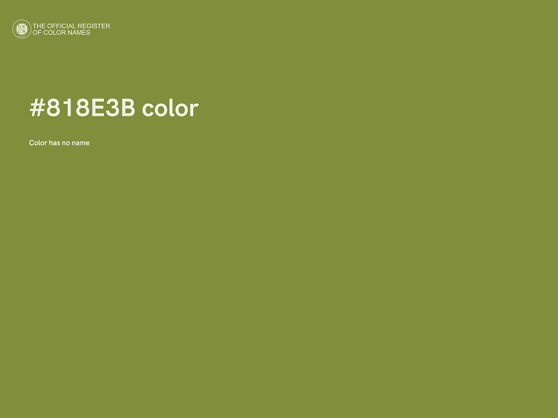 #818E3B color image