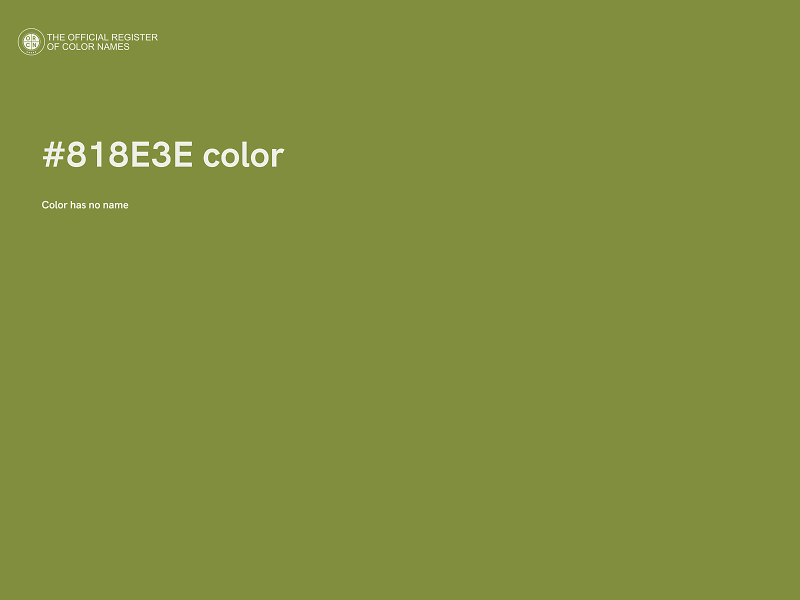 #818E3E color image