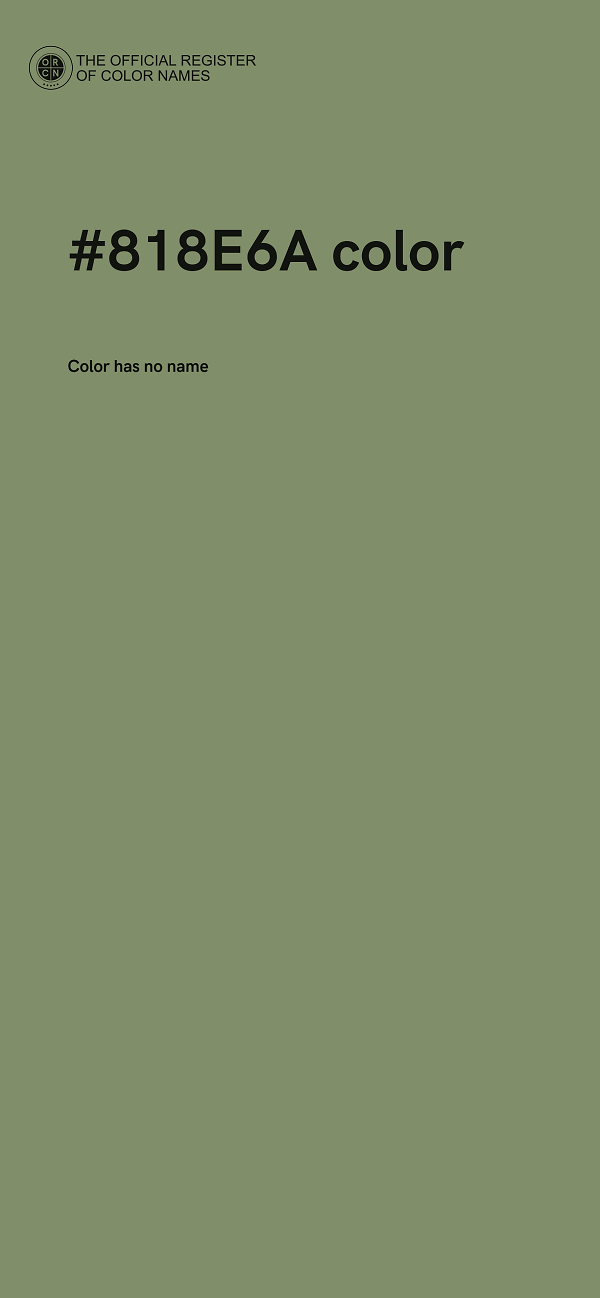 #818E6A color image