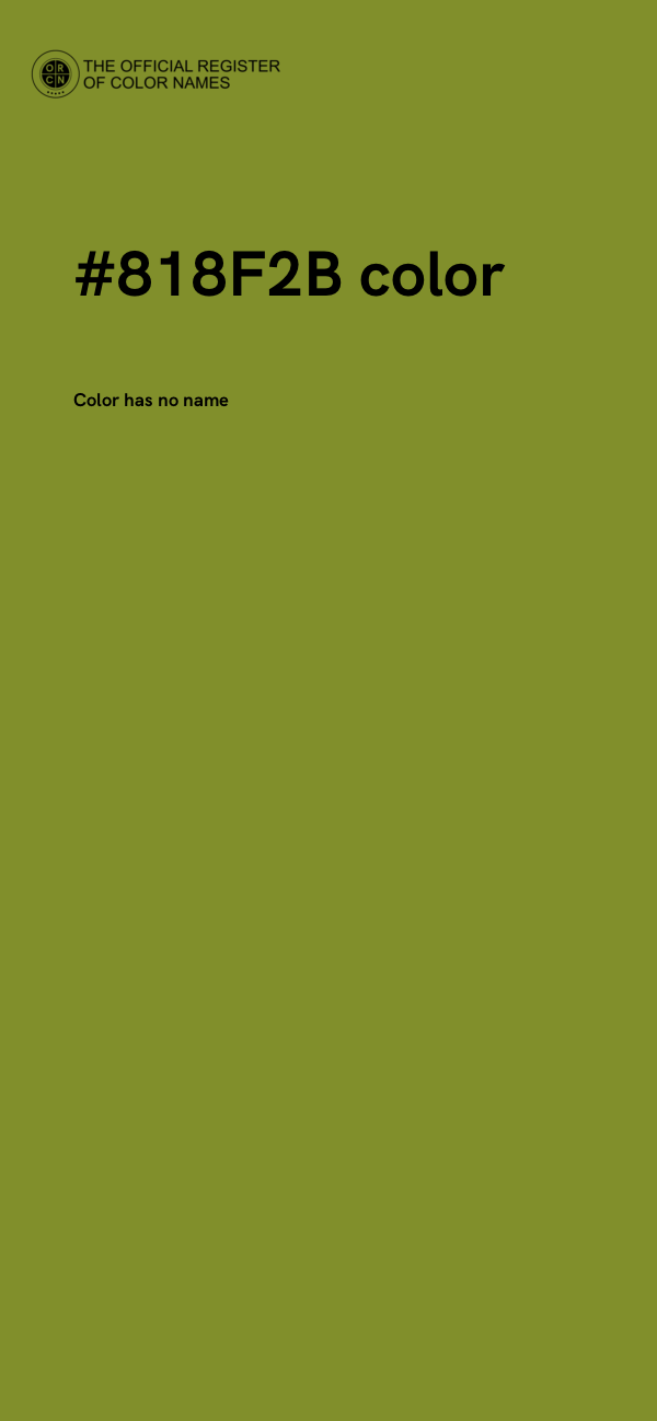 #818F2B color image