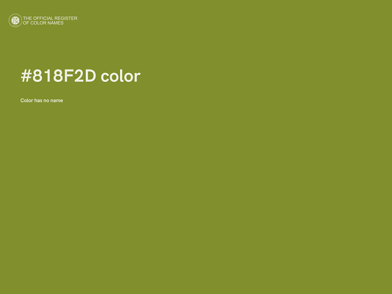 #818F2D color image