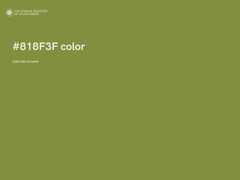 #818F3F color image