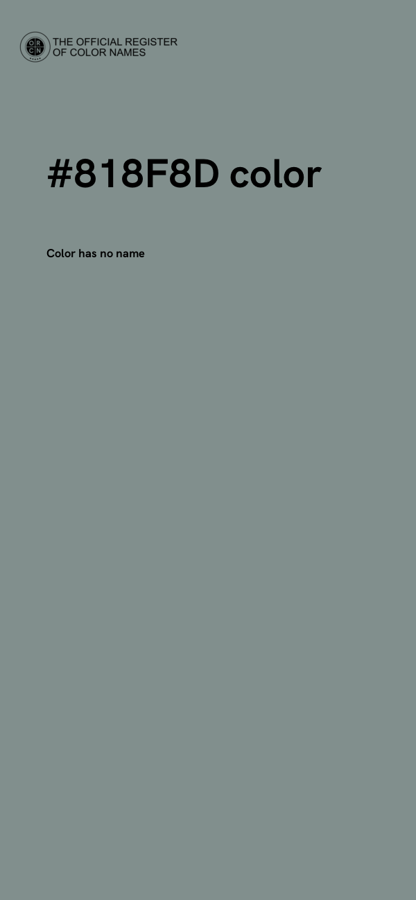 #818F8D color image