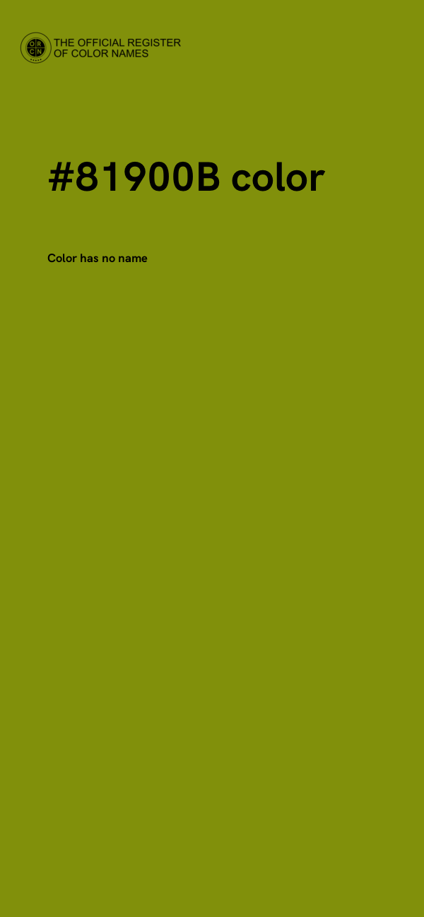 #81900B color image