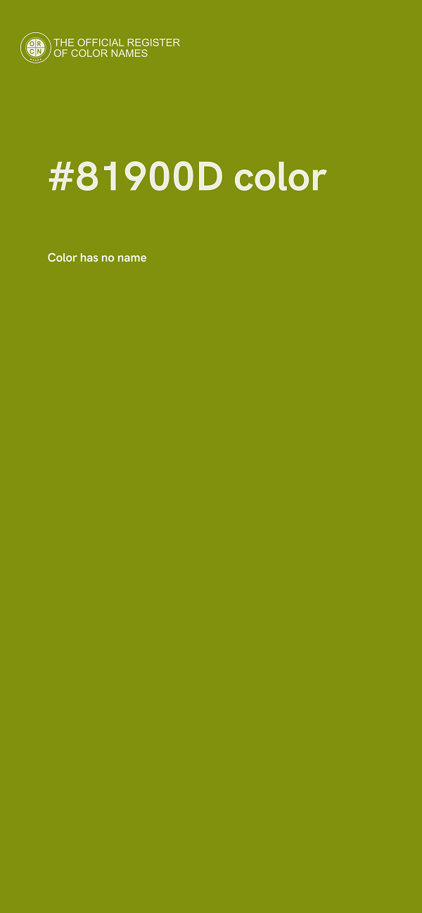 #81900D color image
