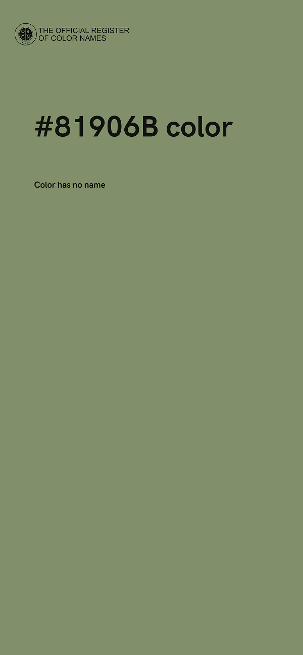 #81906B color image