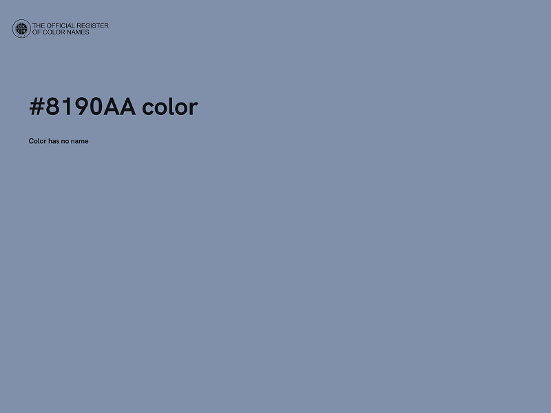 #8190AA color image