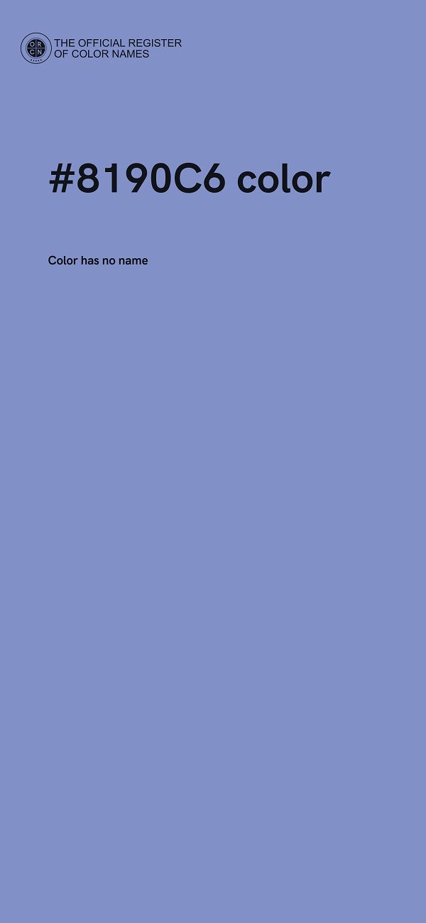 #8190C6 color image
