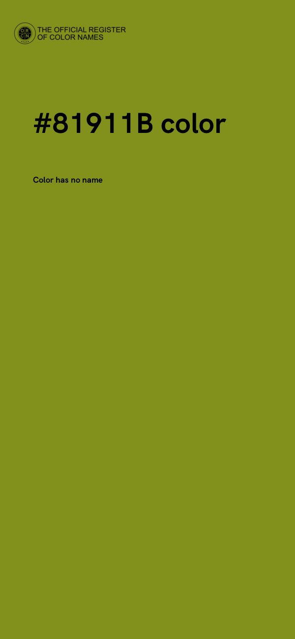 #81911B color image