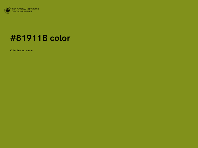 #81911B color image