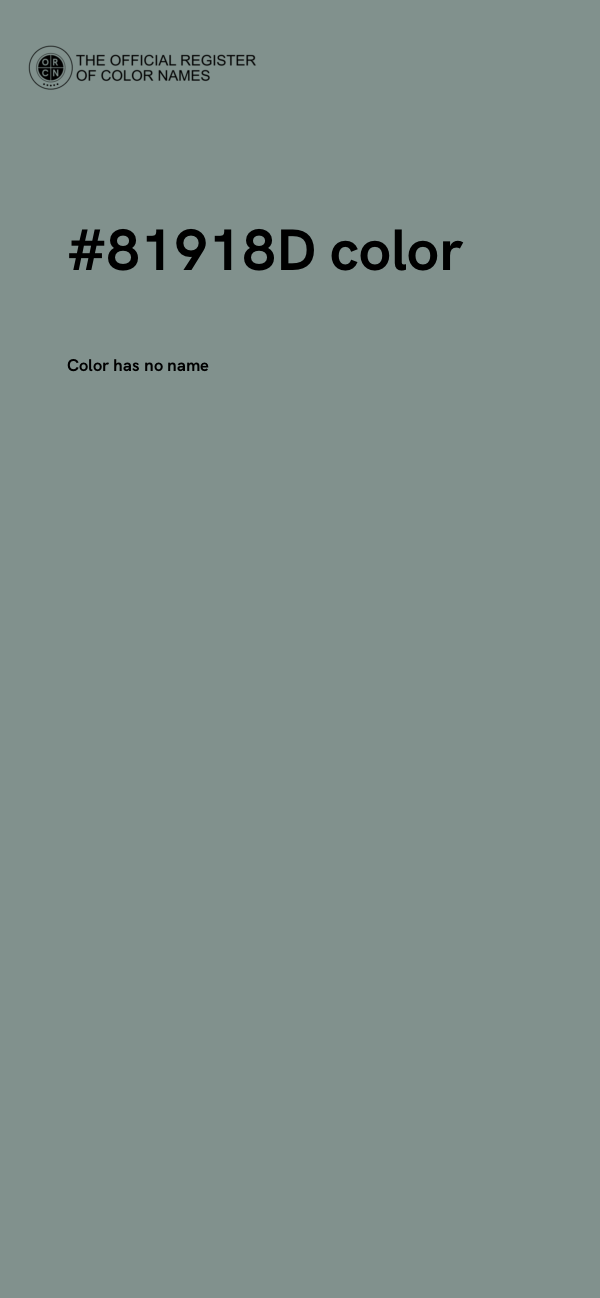 #81918D color image