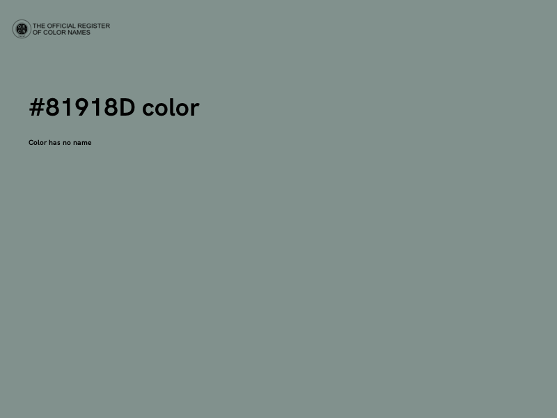 #81918D color image