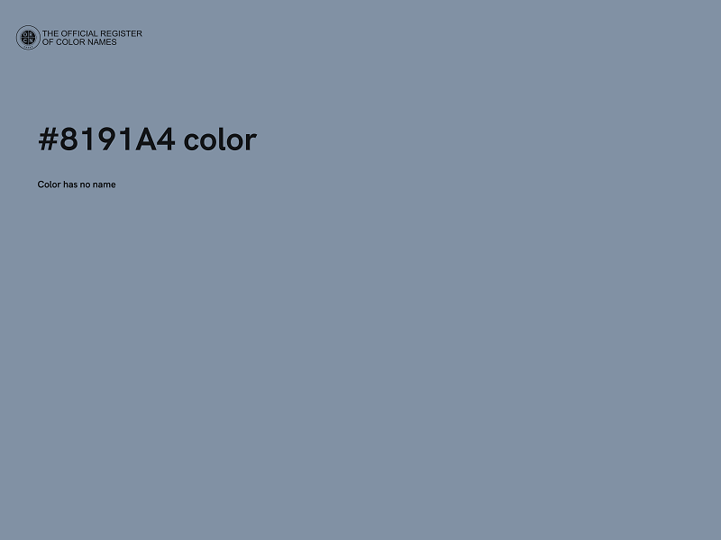 #8191A4 color image